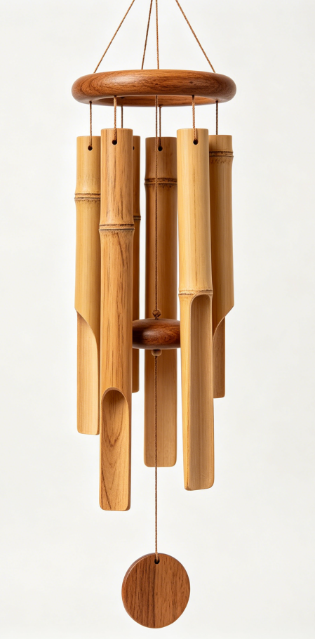 Forest Bamboo Rhyme Wind Chime | Natural Wood Design