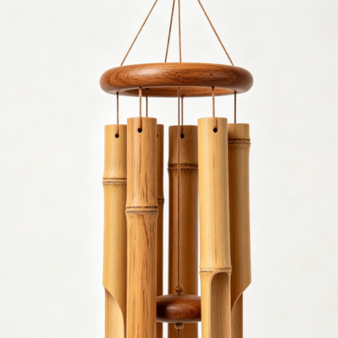 Forest Bamboo Rhyme Wind Chime | Natural Wood Design